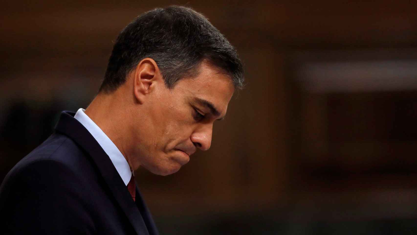 Imagen de Pedro Sánchez durante la defensa de su investidura en el Congreso de los Diputados como presidente del Gobierno / EFE