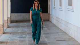 Susana Díaz tras firmar el decreto de convocatoria de elecciones autonómicas en Andalucía / EFE