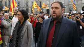 Marta Rovira y Oriol Junqueras, número 2 y 1 de la lista de ERC por Barcelona para las elecciones del 21D / EFE