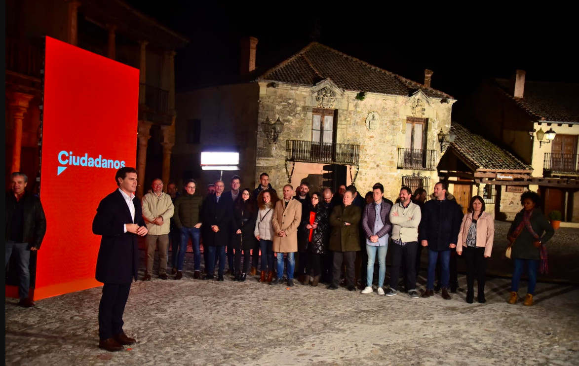 Albert Rivera, en Pedraza (Castilla y León)