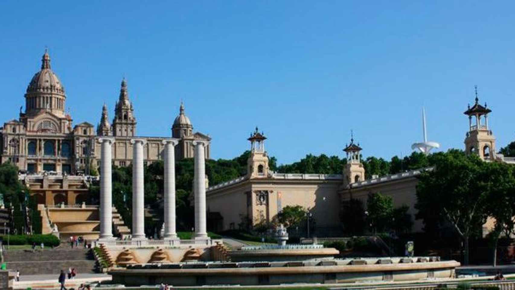 El Museo Nacional de Arte de Cataluña (MNAC) en la montaña de Montjüic, en Barcelona / EFE