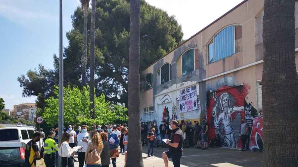 Este es el edificio de Les Naus de Torredembarra desalojado este miércoles / CSOA Les Naus