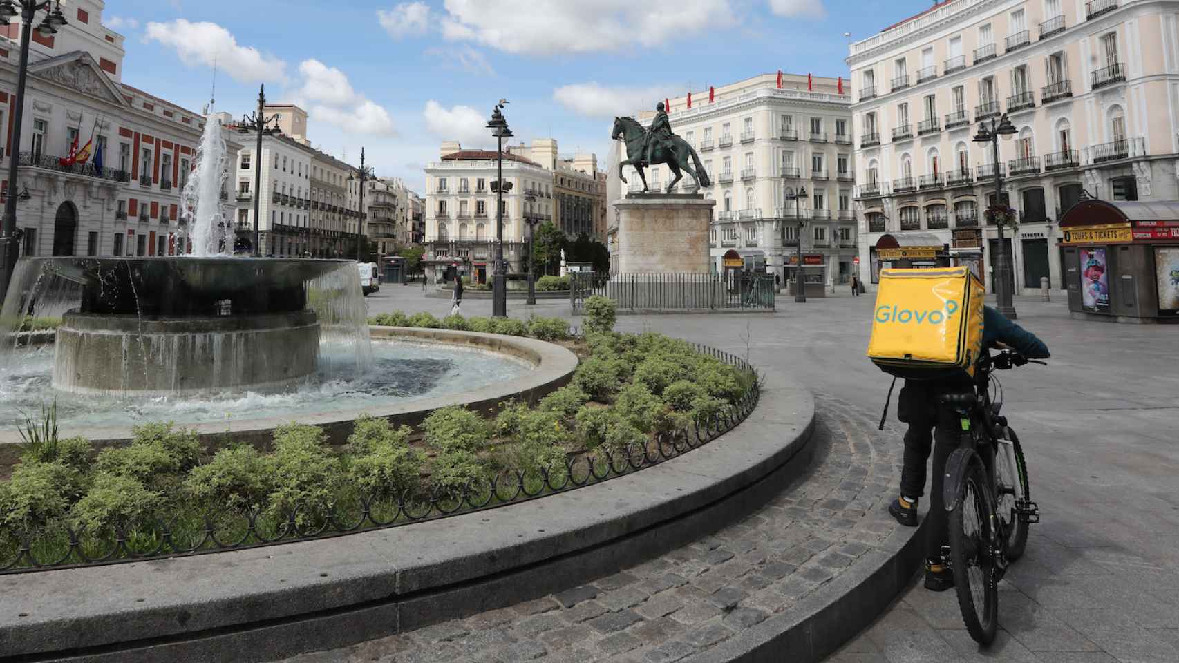 Uno de los repartidores de Glovo / EUROPAPRESS