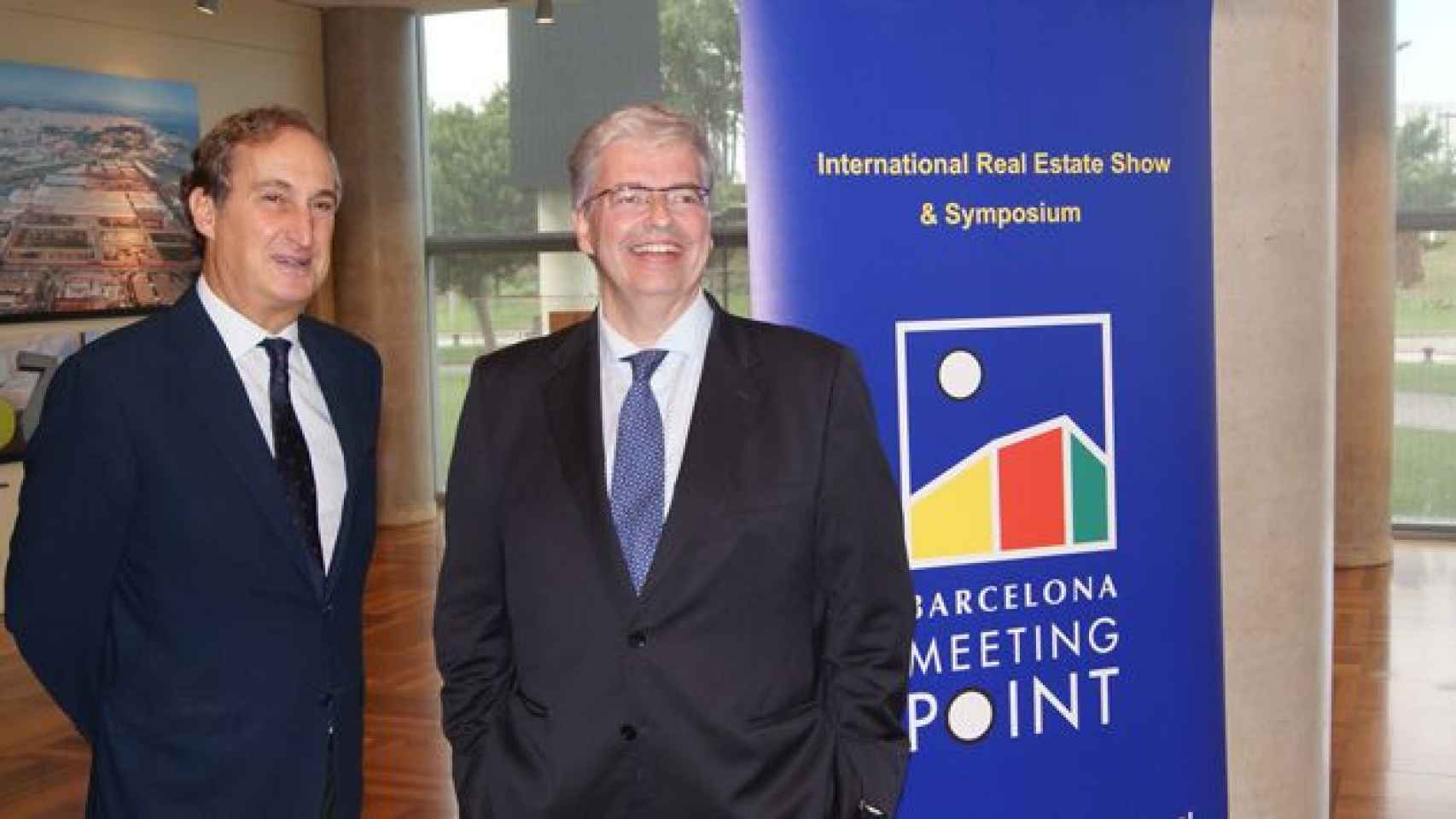 El presidente de BMP, Jordi Cornet (i), y el director del salón, Josep Mª Pons (d) durante la presentación del evento / CG