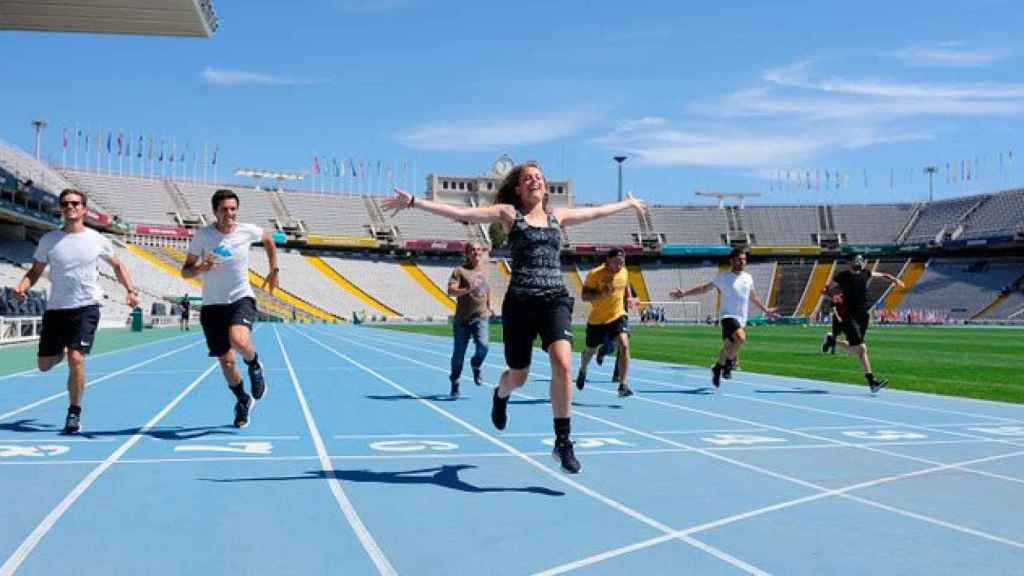 Una de las actividades de Open Camp en el Estadio Olímpico de Montjuïc de Barcelona / CG