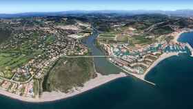 Imagen aérea de Sotogrande, la zona más 'pija' de la costa gaditana.