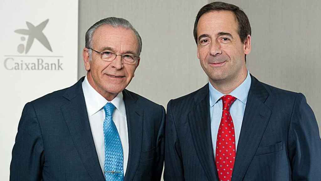 Isidro Fainé y Gonzalo Gortázar, presidente y consejero delegado de CaixaBank, respectivamente