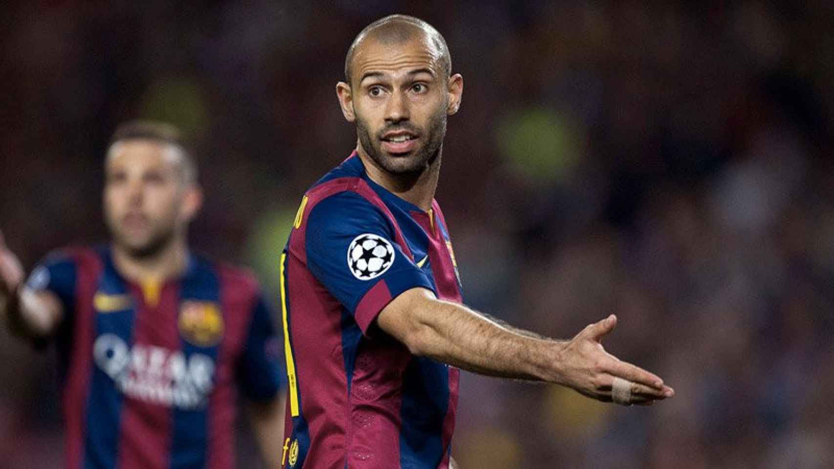 El jugador del FC Barcelona Javier Mascherano