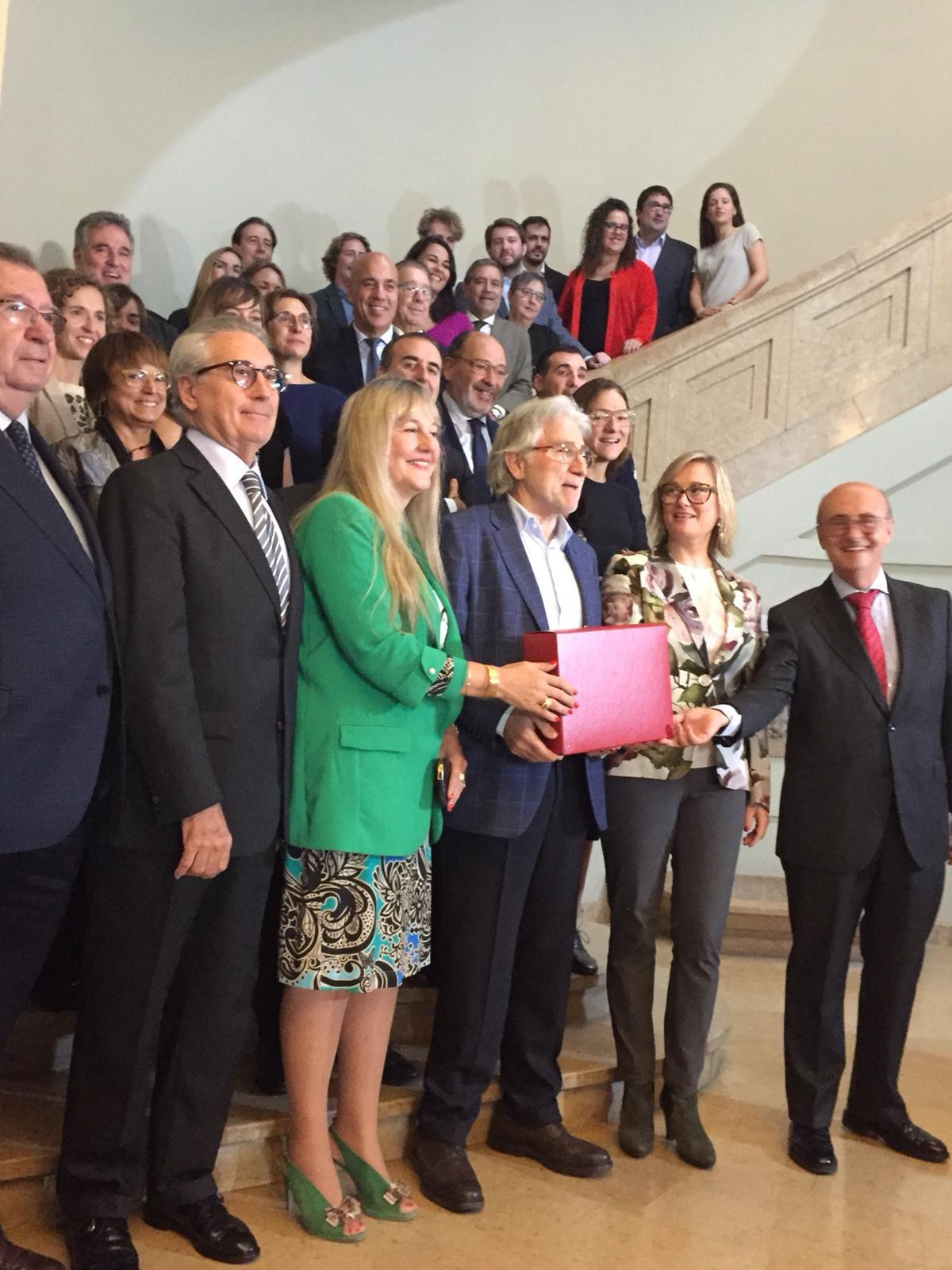 Josep Sánchez Llibre, candidato a presidir Foment, en la sede de la patronal / CG