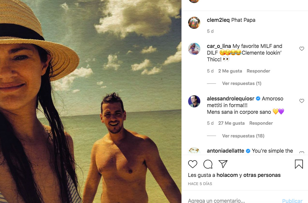 Clemente Lequio presume de todos los kilos que ha ganado / INSTAGRAM