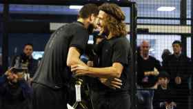 Piqué y Puyol compartiendo un pádel / EFE