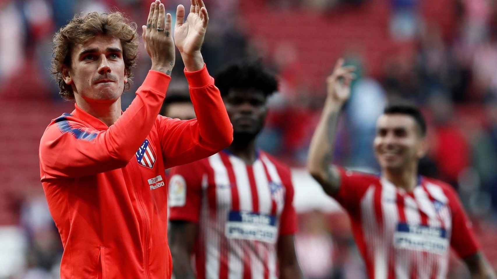 Antoine Griezmann en un partido con el Atlético de Madrid, en su primera etapa como colchonero / EFE