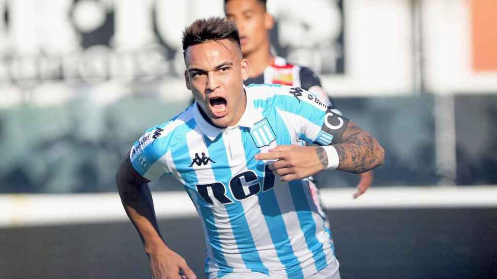 Lautaro Martínez en un partido con Argentina /REDES