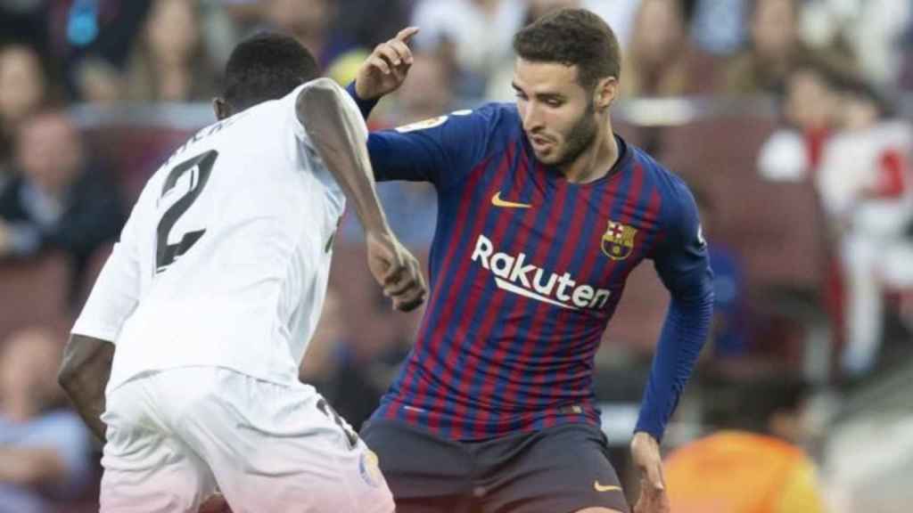 Abel Ruiz en el partido ante el Getafe / EFE