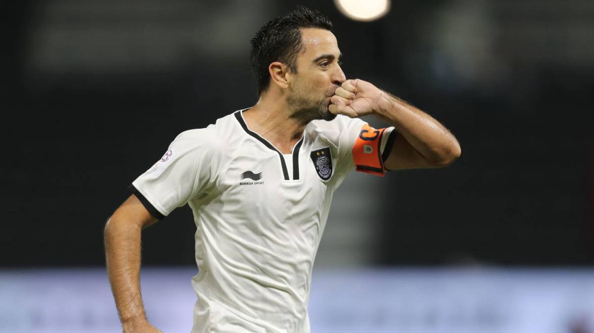 Xavi Hernández celebra un gol con el Al Sadd / EFE