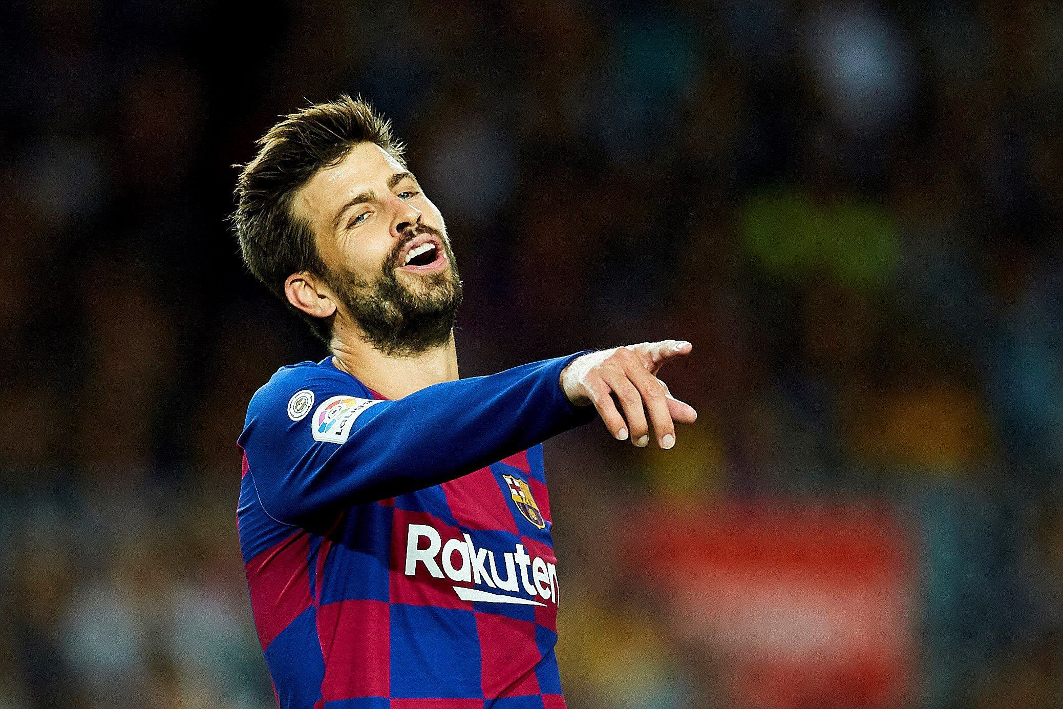 Gerard Piqué durante un partido del Barça / EFE