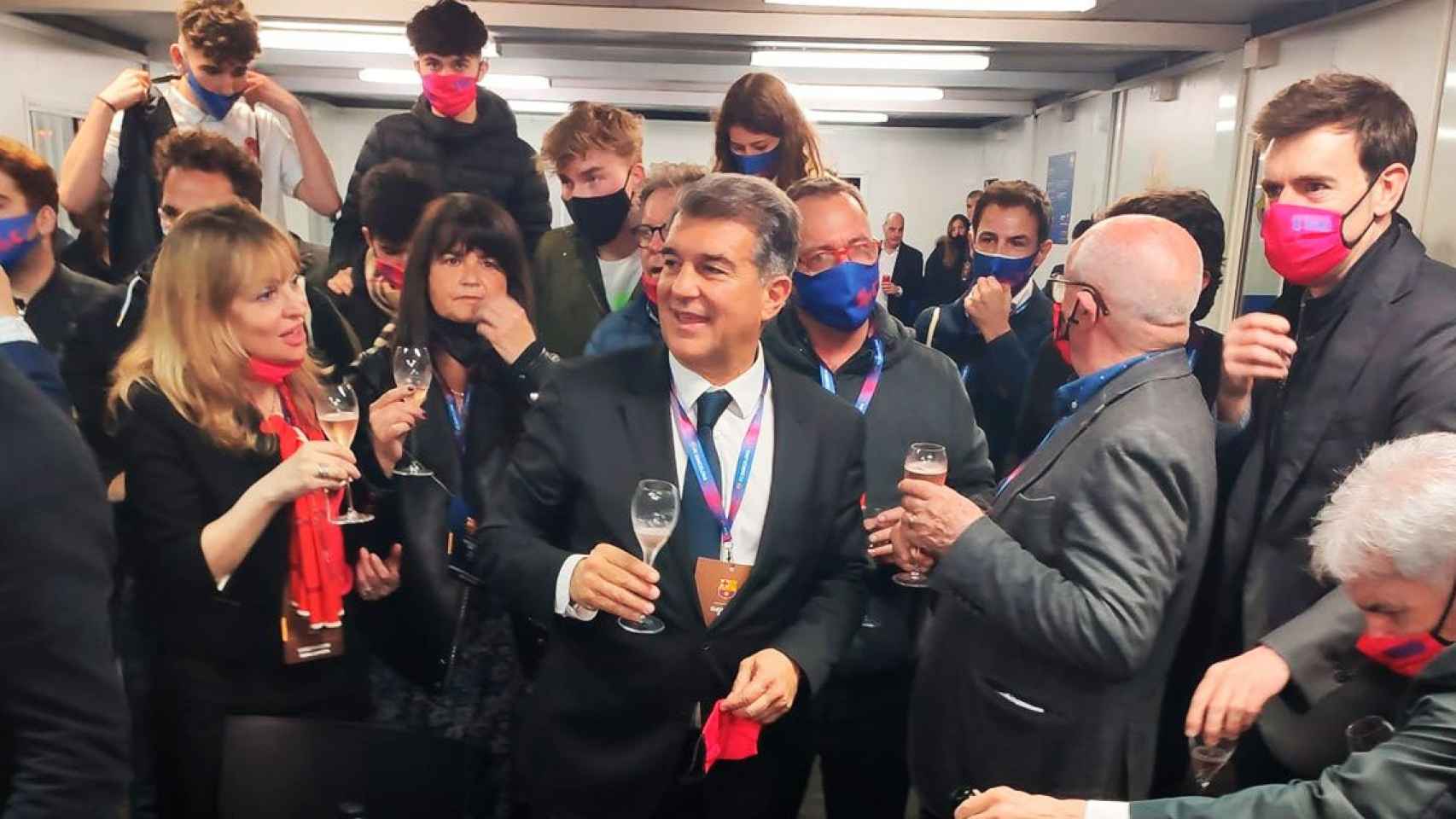 Joan Laporta, tras ganar las elecciones del 7 de marzo de 2021 / EFE