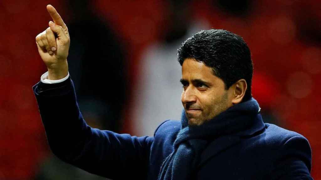 Una foto de Nasser Al-Khelaïfi presidente del PSG / Twitter