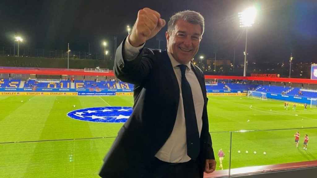 Joan Laporta en el Estadi Johan Cruyff / Redes