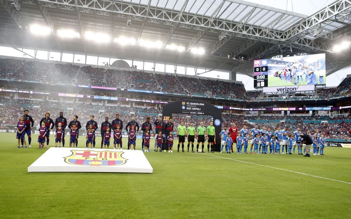 Un partido de la gira por Estados Unidos que el Barça realizó en 2019 / FCB