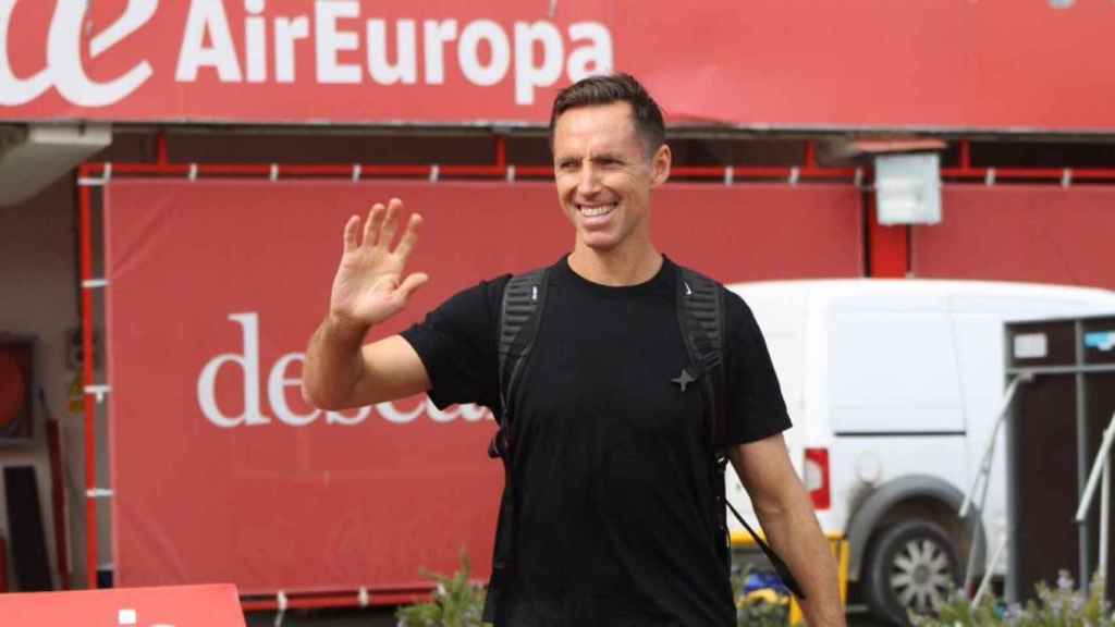 Steve Nash llegando al estadio del Mallorca / EFE