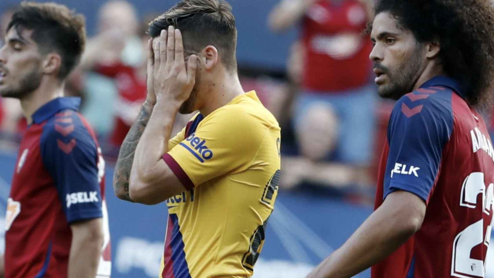 Una foto de Carles Pérez durante el Osasuna- Barça / FCB