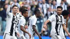 Los jugadores de la Juventus celebran un gol / EFE