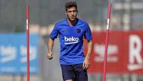 Una foto de Sergi Roberto durante un entrenamiento del Barça / FCB