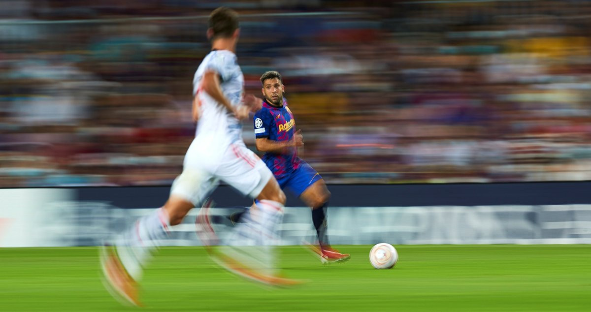 Jordi Alba, en una aproximación ofensiva por su banda / EFE