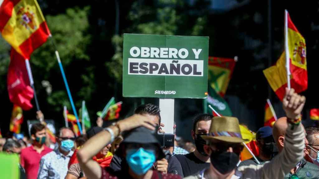 Imagen de una manifestación de Vox / EP