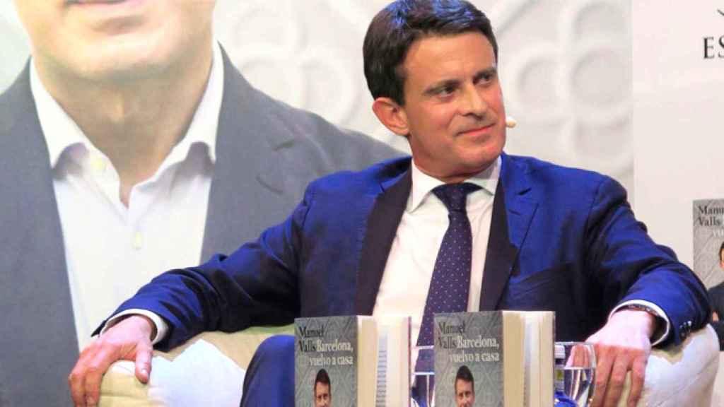 Manuel Valls en la presentación de su libro 'Barcelona, torno a casa'