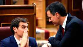 Albert Rivera y Pedro Sánchez en el Congreso en una imagen de archivo / EFE