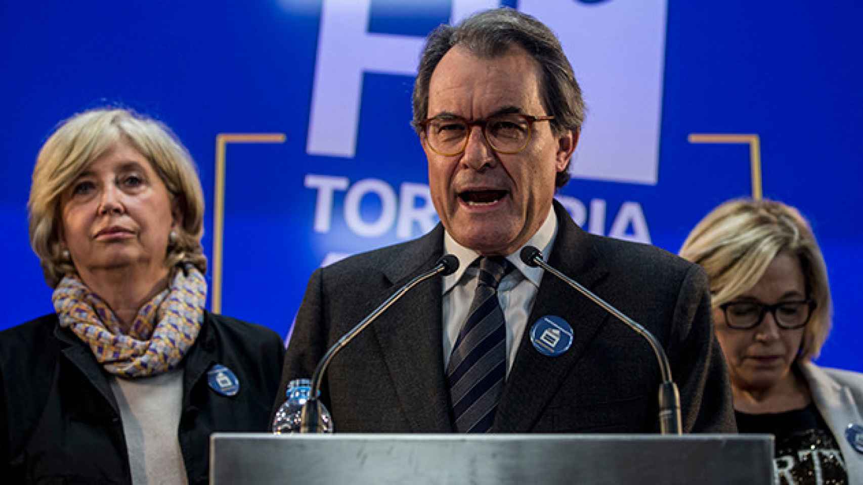 Artur Mas, Joana Ortega e Irene Rigau / EFE