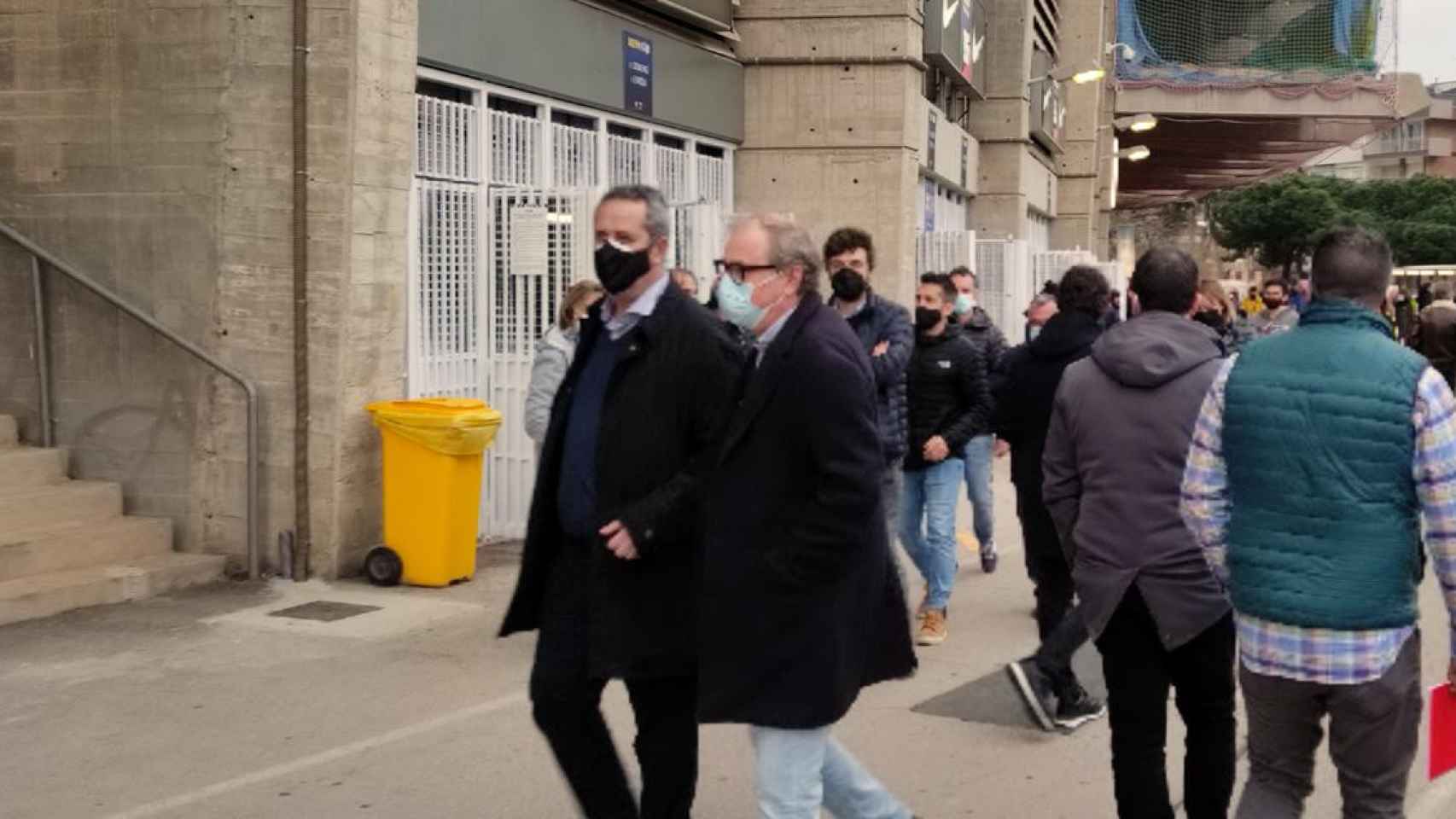 Quim Forn, en el Camp Nou en el día de las elecciones del FC Barcelona / ORIOL QUINTANA - CULEMANÍA