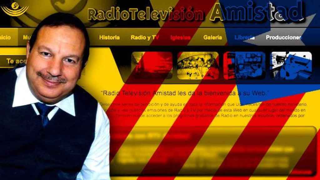 Lisardo Cano Montes, propietario de Radio Televisión Amistad y 'rey' de los evangelistas catalanes / FOTOMONTAJE DE CG