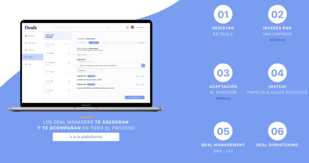 La startup Deale, plataforma de fusiones y adquisiciones para pymes / DEALE