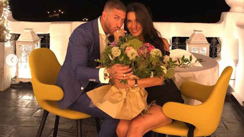 Un foto de Sergio Ramos y Pilar Rubio tras pedirle matrimonio / INSTAGRAM