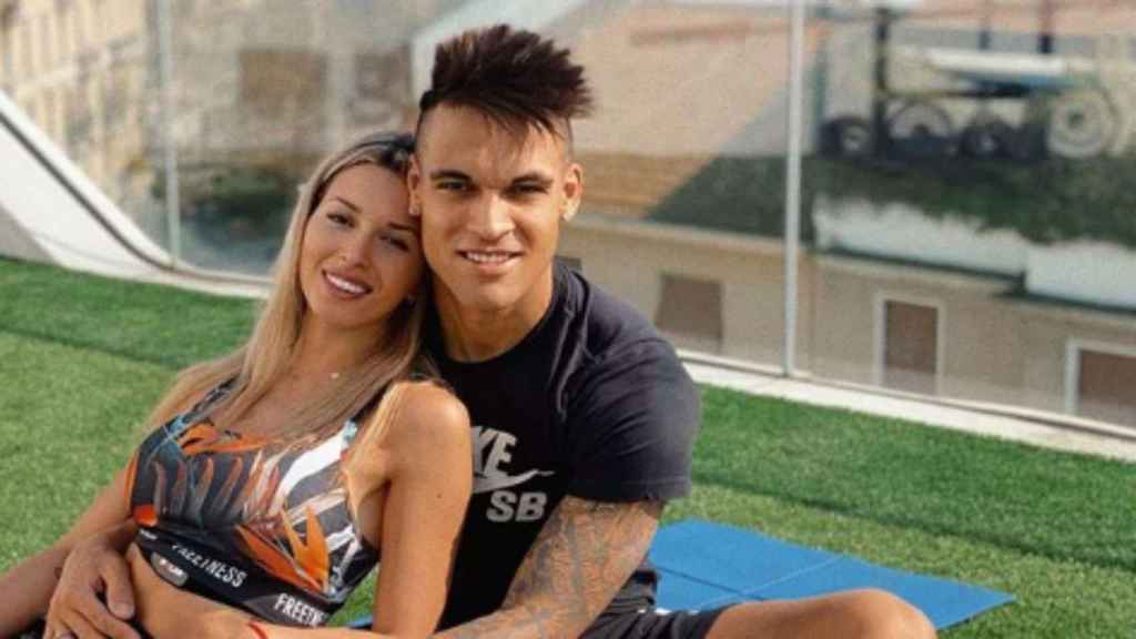 Lautaro Martínez y Agustina Gandolfo celebran la llegada de Nina