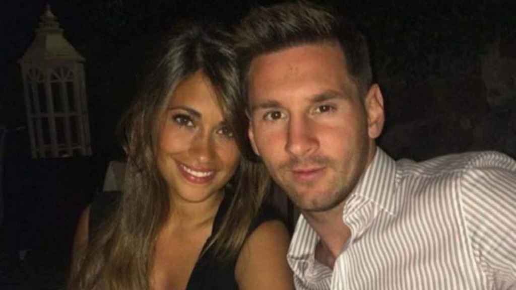 Antonella Roccuzzo y Leo Messi