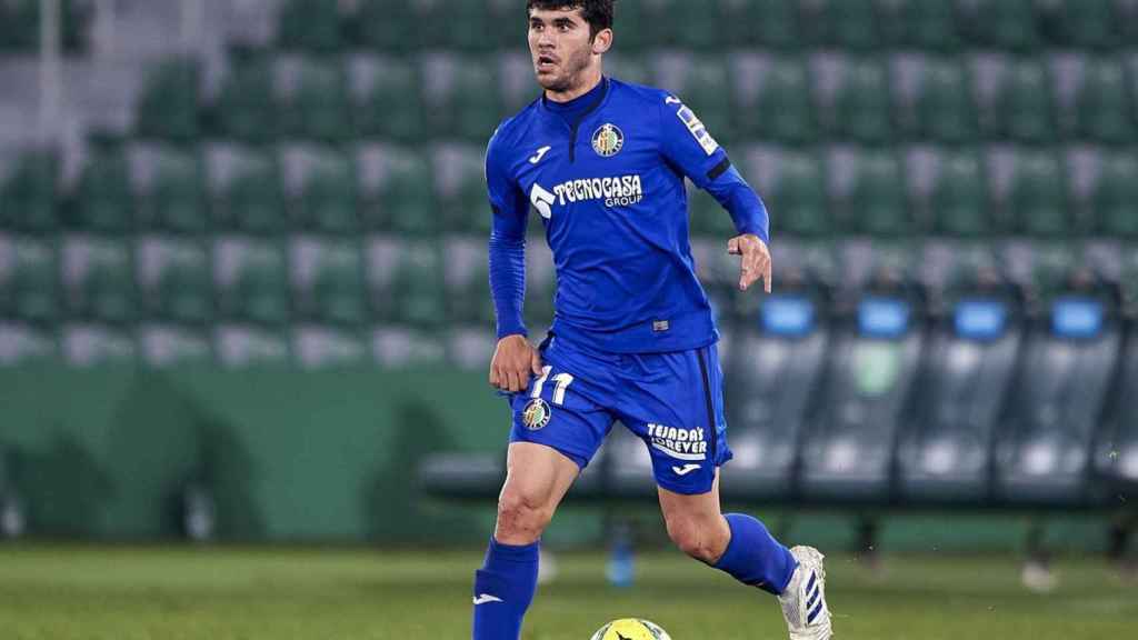 Aleñá, en un partido con el Getafe, la pasada campaña / EFE