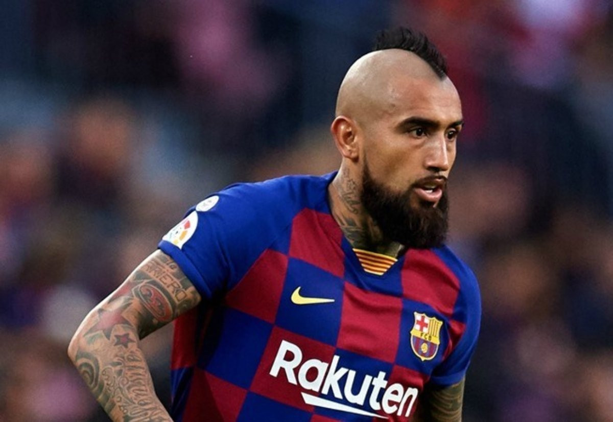 Arturo Vidal en un partido con el Barça /REDES