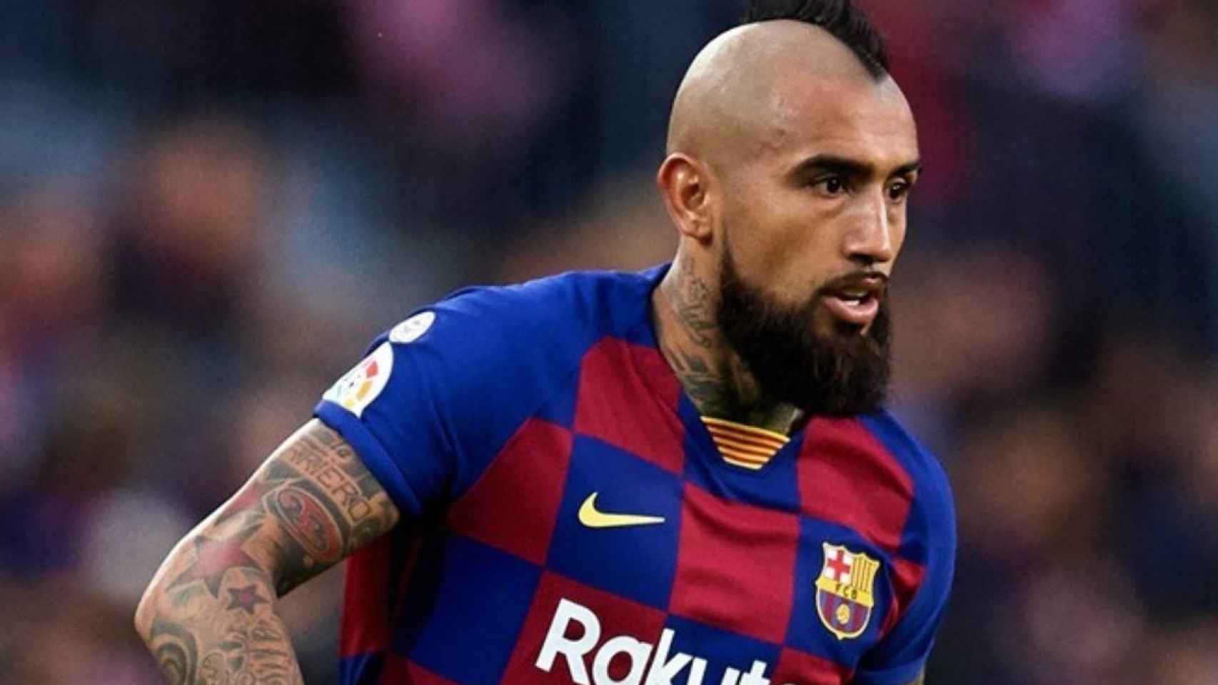 Arturo Vidal en un partido con el Barça /REDES