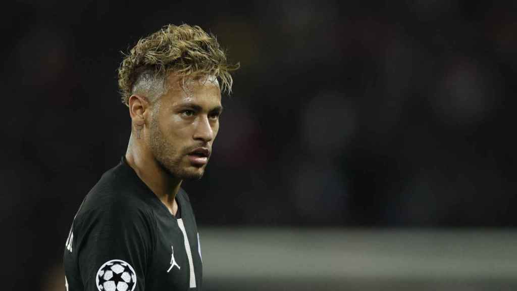 Neymar Júnior en el partido de Champions del PSG contra el Nápoles / EFE