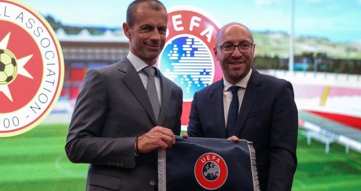 Aleksander Ceferin en un acto de la UEFA / UEFA