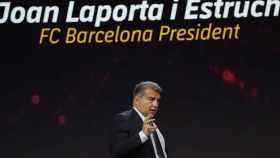 El Barça de Laporta, hablando de las criptomonedas, en la Mobile World Congress del 2022 / EFE