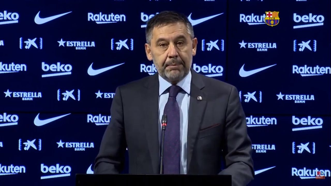 Josep María Bartomeu, en una rueda de prensa | FCB