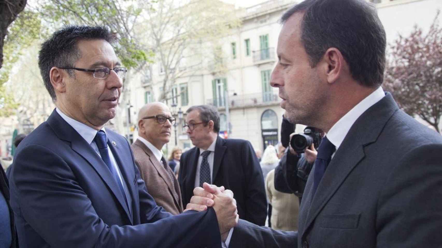 Josep Maria Bartomeu y Sandro Rosell en una imagen de archivo / EFE