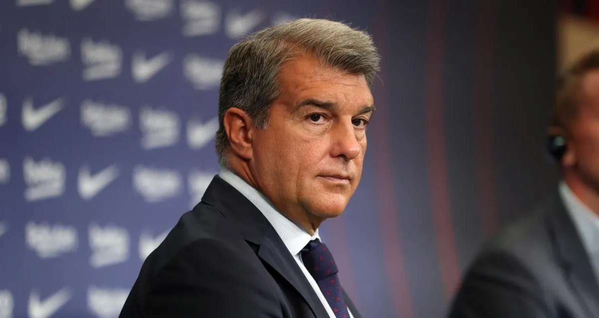 Joan Laporta, presidente del Barça, en un acto oficial del Barça / FCB