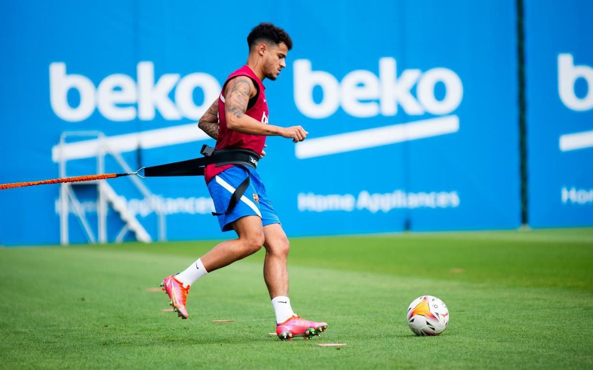 Philippe Coutinho, durante esta pretemporada con el Barça / FCB