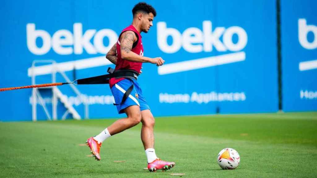 Philippe Coutinho, durante esta pretemporada con el Barça / FCB